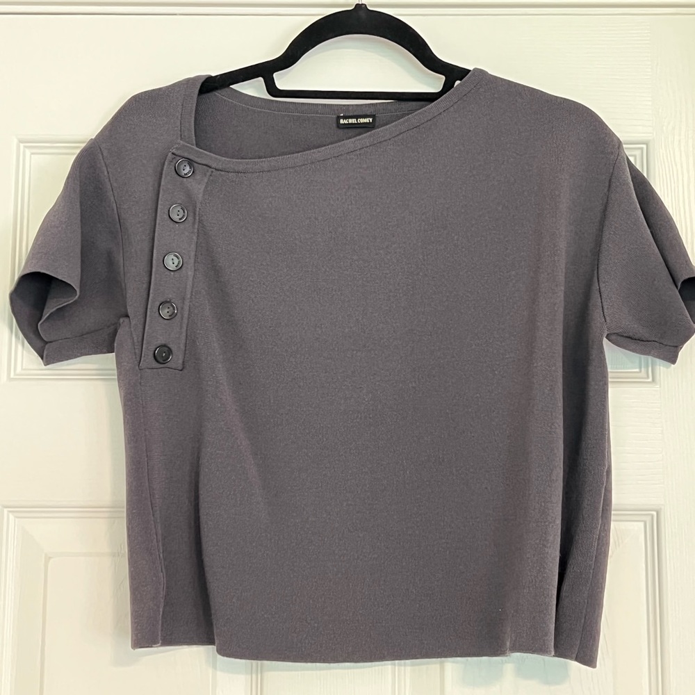 Rachel Comey Knit Tee with button feature